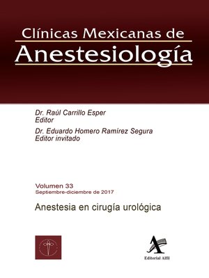 cover image of Anestesia en cirugía urológica